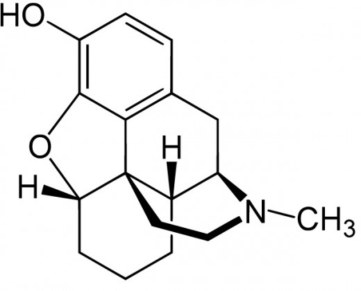 Структурная формула дезоморфина