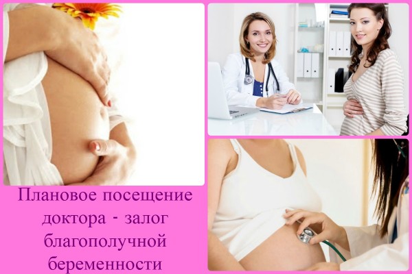 Беременная женщина на приеме у врача