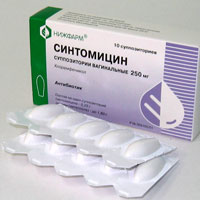 синтомициновые свечи при геморрое