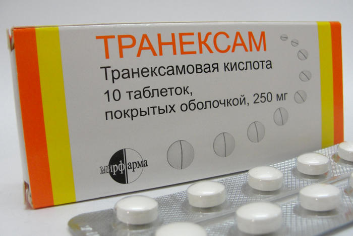 Транексам в таблетках