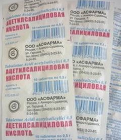 Противовоспалительный препарат Ацетилсалициловая кислота