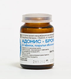 Адонис Бром в виде таблеток