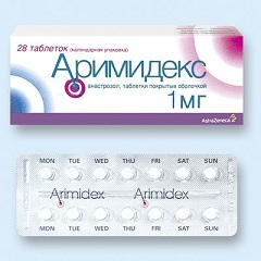 Лекарственная форма Аримидекса - таблетки 1 мг