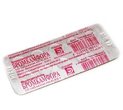 Бромкамфора в блистере - 10 таблеток