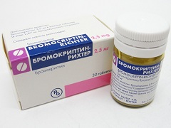 Таблетки Бромокриптин Рихтер в дозировке 2,5 мг