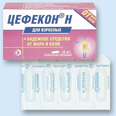 Ректальные свечи Цефекон для взрослых