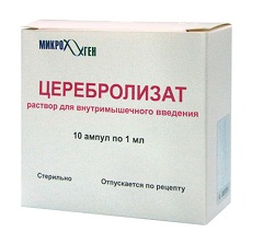 Форма выпуска Церебролизата - раствор для инъекций