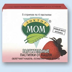 Пастилки Доктор Мом со вкусом клубники
