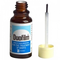 Лекарственная форма Дуофилма - раствор для наружного применения