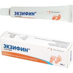Экзифин в форме крема для наружного применения