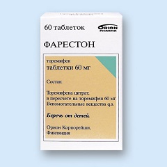 Таблетки Фарестон в дозировке 60 мг