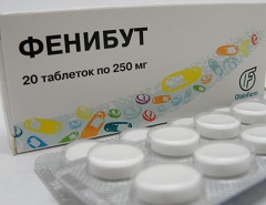 Лекарственная форма Фенибута - таблетки 250 мг