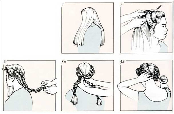 Плетение греческих кос