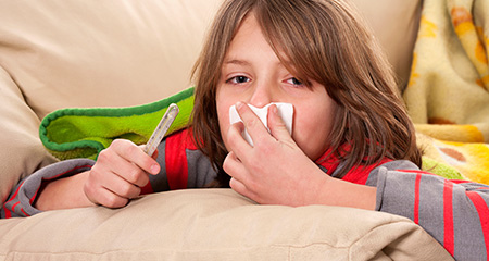 Как распознать грипп у детей: симптомы