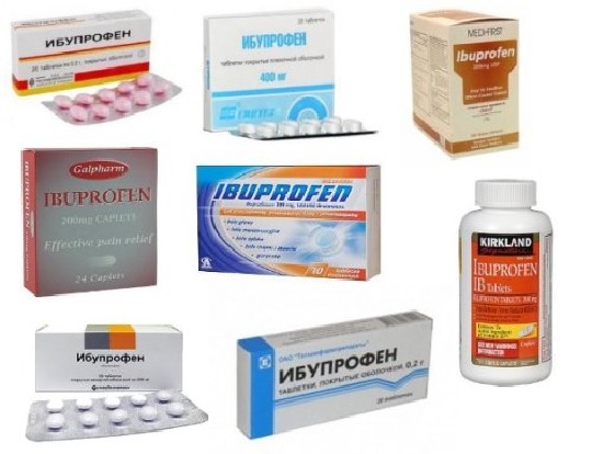 Ибупрофен применяют в таблетках