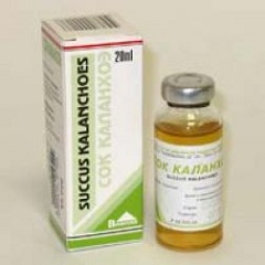 Сок каланхоэ - спиртовой раствор для наружного применения
