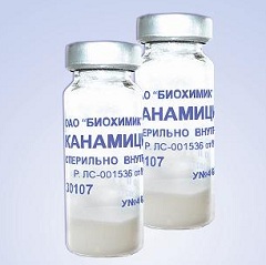 Канамицин в форме порошка для приготовления раствора