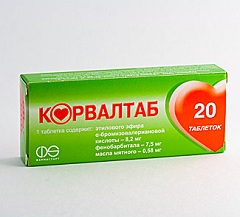 Седативный препарат Корвалтаб