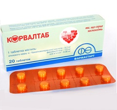 Лекарственная форма Корвалтаба - таблетки