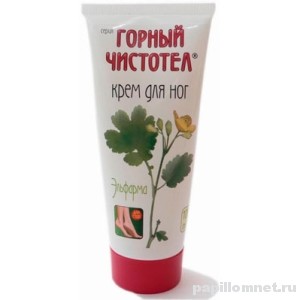 Упаковка крема Горный чистотел