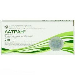 Таблетки Латран 4 мг