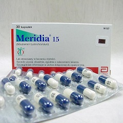 Капсулы Меридиа 15 мг