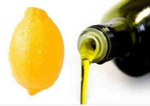  лимон, оливковое масло