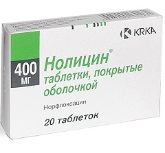 Таблетки Нолицин 400 мг