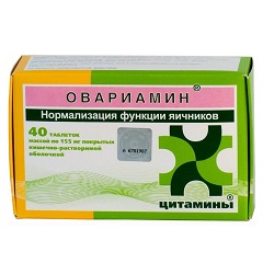 Таблетки Овариамин 155 мг