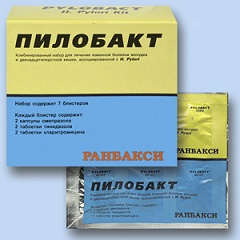 Противоязвенный препарат Пилобакт