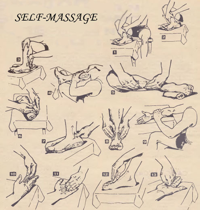 Различные виды массажа при подагре