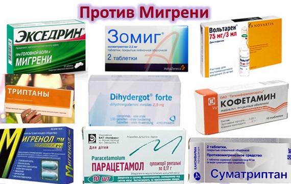Препараты против мигрени  