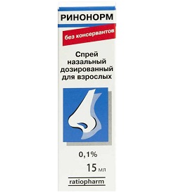 0,1% спрей Ринонорм для взрослых