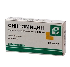 Суппозитории вагинальные Синтомицин