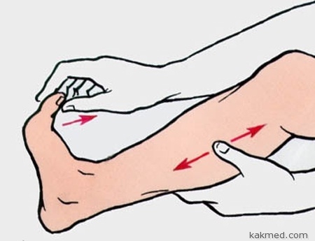 снятие боли при судороге ноги