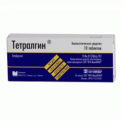 Таблетки Тетралгин