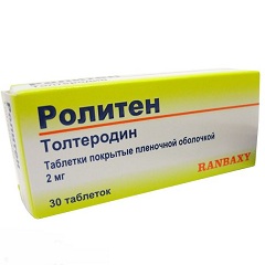 Толтеродин - активное вещество Ролитена