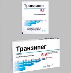 Слабительный препарат Транзипег в дозировке 5,9 г