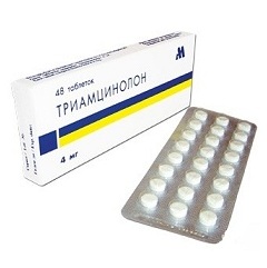 Глюкокортикостероидное средство Триамцинолон в таблетках