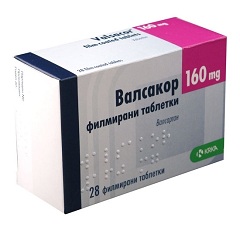 Таблетки Вальсакор в дозировке 160 мг