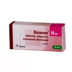 Таблетки Вазилип 10 мг