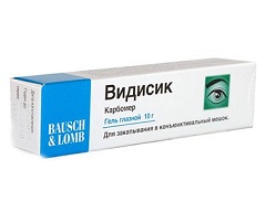 Препарат для увлажнения роговицы глаз Видисик