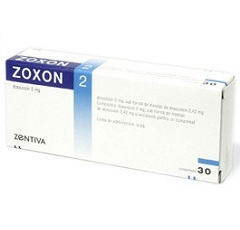 Таблетки Зоксон в дозировке 2 мг