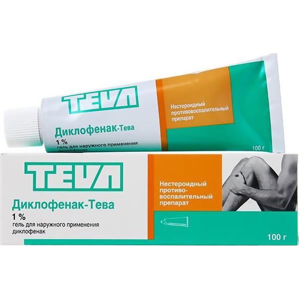 Диклофенак-Тева: інструкція із застосування гелю — Zdorovia