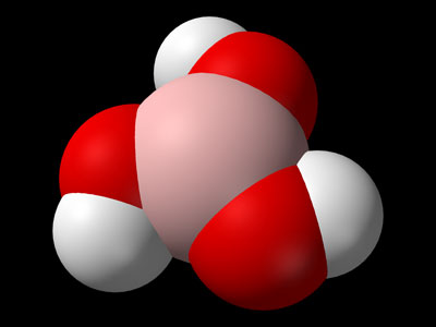 молекула борной кислоты